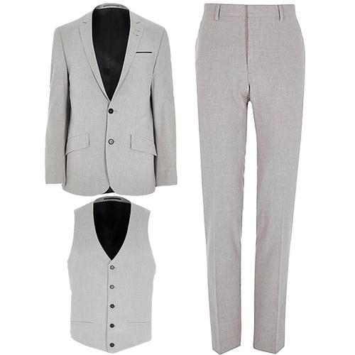 Suit 3 Piece (Plain)